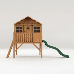 Mercia 14 X 7ft Honeysuckle Wooden Playhouse With Tower And Slide - Installation Included -Westland Shop 12822467 4214949332501860