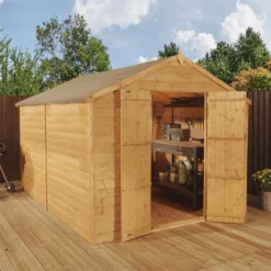 Mercia 12 X 8ft Overlap Apex Windowless Shed - Installation Included -Westland Shop 12822594 9514833224217942