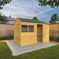 Mercia 8 X 6ft Overlap Reverse Apex Shed - Installation Included -Westland Shop 12822598 1685033255696109