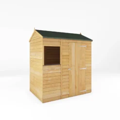 Mercia 6 X 4ft Overlap Reverse Apex Shed - Installation Included