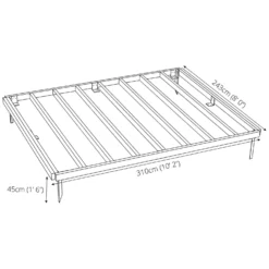 Mercia 10x8ft Pressure Treated Wooden Shed Base - Installation Included -Westland Shop 12822610 1024832958709059
