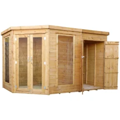 Mercia 11 X 7ft Summerhouse With Side Shed - Installation Included -Westland Shop 12822779 1674833219008721