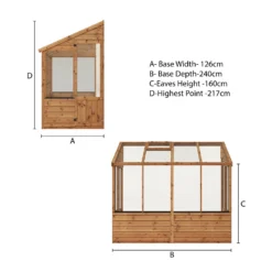 Mercia 8 X 4ft Lean To Greenhouse - Installation Included 16 Mercia 8 X 4ft Lean To Greenhouse - Installation Included -Westland Shop 12822781 7525038447762317