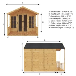 Mercia 10 X 8ft Traditional Summerhouse - Installation Included -Westland Shop 12822787 1265040028821999