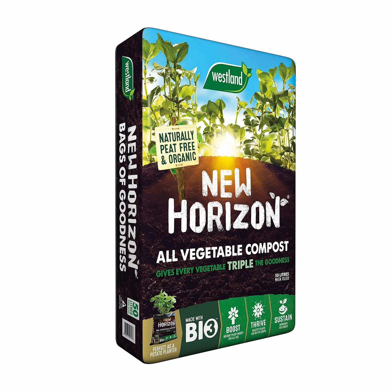 New Horizon Peat Free All Veg Compost - 50L 3 New Horizon Peat Free All Veg Compost - 50L