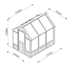 Forest 8 X 6ft Vale Greenhouse - Installation Included -Westland Shop 12823847 2014833220534713