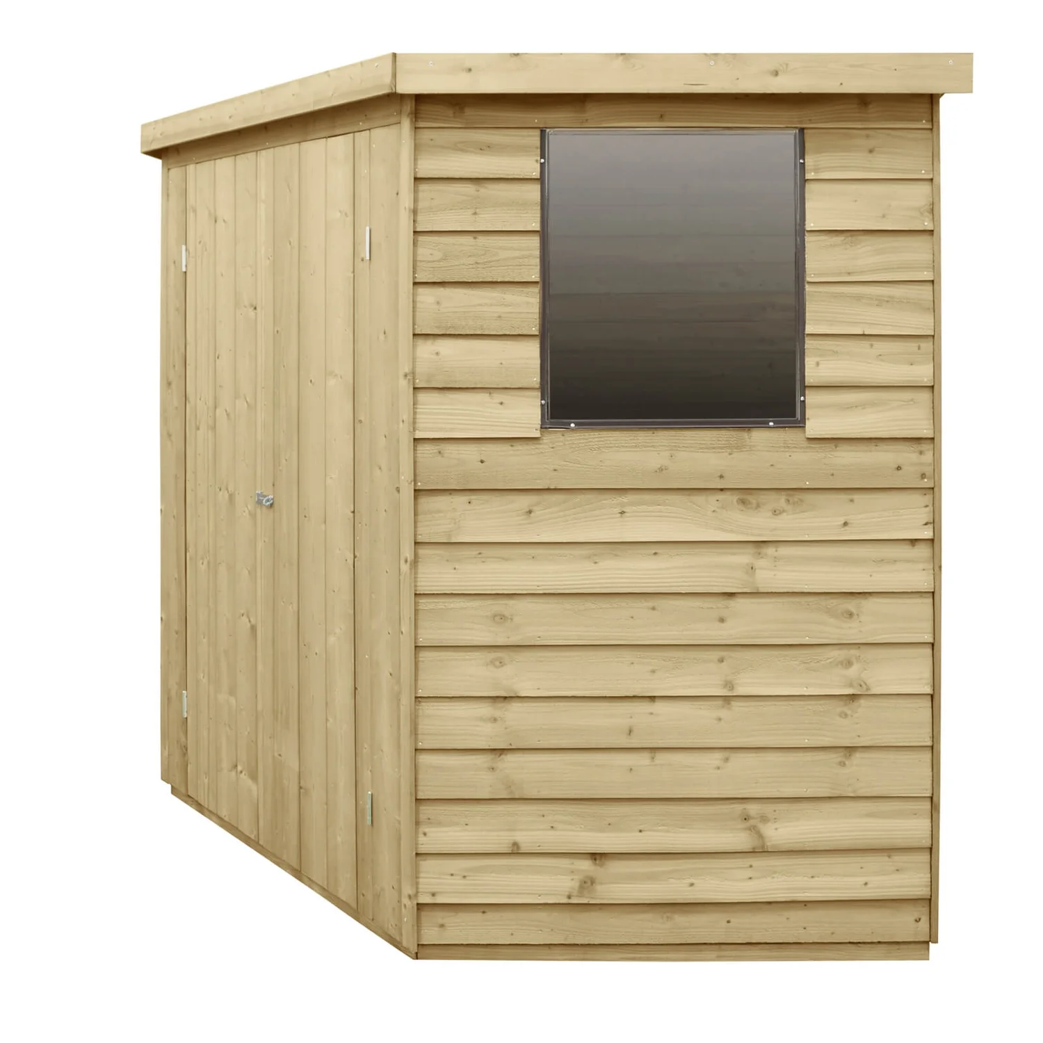7x7ft Forest Overlap Pressure Treated Corner Shed - Incl. Installation 4 7x7ft Forest Overlap Pressure Treated Corner Shed - Incl. Installation - Image 2
