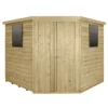 8x8ft Forest Overlap Pressure Treated Corner Shed -incl. Installation 2 8x8ft Forest Overlap Pressure Treated Corner Shed -incl. Installation -Westland Shop 12824009 1444833221168607