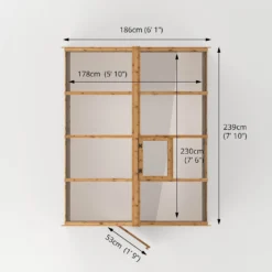 Mercia 8 X 6ft Traditional Greenhouse - Incl. Installation -Westland Shop 12825395 1825028840007686