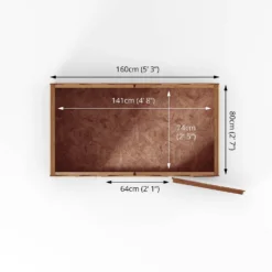Mercia 5 X 3ft Overlap Apex Windowless Shed - Incl. Installation -Westland Shop 12825400 1095012835980142