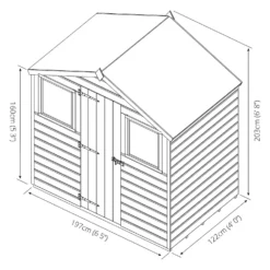 Mercia 4 X 6ft Shiplap Apex Shed - Included Installation -Westland Shop 12825402 3014949332302345