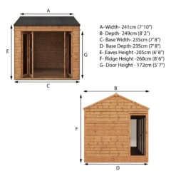 Mercia 8 X 8ft Vermont Summerhouse - Incl. Installation -Westland Shop 12825551 2084983776055222