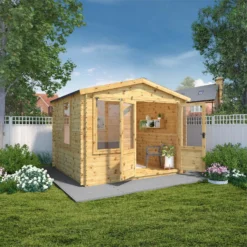 Mercia (Installation Included) 3x3.3m Sherwood 19mm Log Cabin -Westland Shop 12825713 5274833221679555
