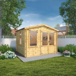 Mercia (Installation Included) 3x3.3m Sherwood 19mm Log Cabin -Westland Shop 12825713 6374833222123882