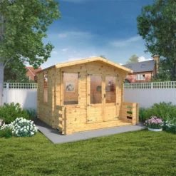 Mercia (Installation Included) 3.3x3.4m Sherwood 19mm Log Cabin 12 Mercia (Installation Included) 3.3x3.4m Sherwood 19mm Log Cabin -Westland Shop 12825715 5854833219242985