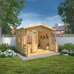 Mercia (Installation Included) 3.3x3.4m Sherwood 19mm Log Cabin 13 Mercia (Installation Included) 3.3x3.4m Sherwood 19mm Log Cabin -Westland Shop 12825715 6414833219703113