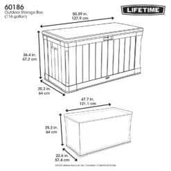 Lifetime Outdoor Plastic Garden Storage Box - 439 Litres 15 Lifetime Outdoor Plastic Garden Storage Box - 439 Litres -Westland Shop 12826335 1974856525567256