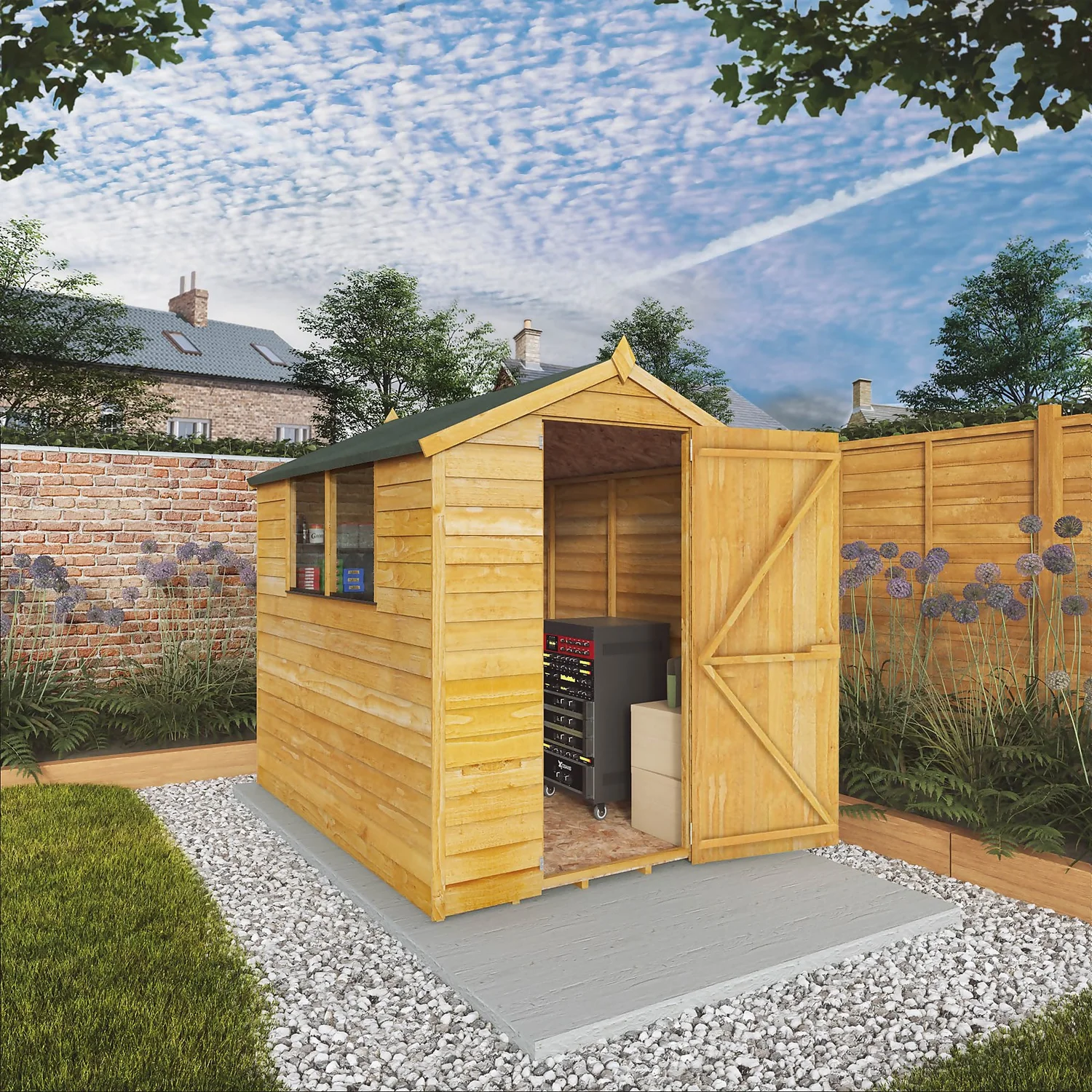 Mercia 7 X 5ft Overlap Apex Shed - Incl. Installation 4 Mercia 7 X 5ft Overlap Apex Shed - Incl. Installation - Image 2