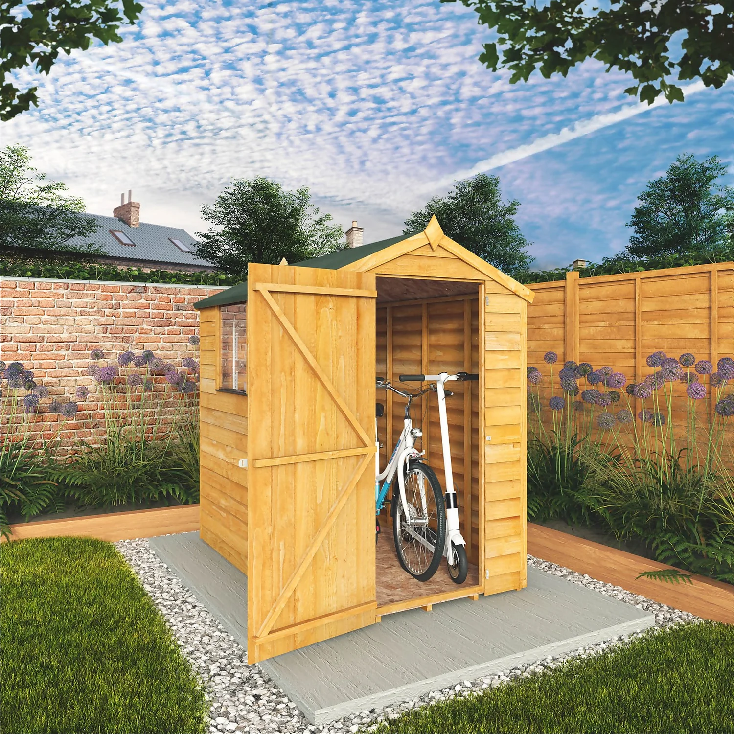 Mercia 6 X 4ft Overlap Apex Shed - Incl. Installation 4 Mercia 6 X 4ft Overlap Apex Shed - Incl. Installation - Image 2