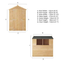 Mercia 6 X 4ft Overlap Apex Shed - Incl. Installation 20 Mercia 6 X 4ft Overlap Apex Shed - Incl. Installation -Westland Shop 12827090 2145047801285269