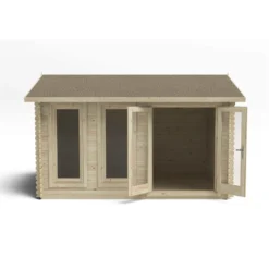 Chiltern 4.0m X 3.0m Log Cabin Single Glazed 24kg Felt, No Underlay -Westland Shop 12832758 1634833200458731