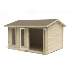 Chiltern 4.0m X 3.0m Log Cabin Single Glazed With Felt Shingles And Underlay -Westland Shop 12832762 7614833201026946