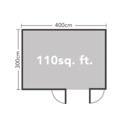 Chiltern 4.0m X 3.0m Log Cabin Double Glazed 34kg Felt, Plus Underlay 17 Chiltern 4.0m X 3.0m Log Cabin Double Glazed 34kg Felt, Plus Underlay -Westland Shop 12832763 1644833197138976