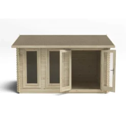 Chiltern 4.0m X 3.0m Log Cabin Double Glazed 24kg Felt, Plus Underlay -Westland Shop 12832766 1184833200737065