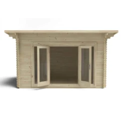 Melbury 4.0m X 3.0m Log Cabin Single Glazed 24kg Polyester Felt, No Underlay -Westland Shop 12832771 1374833196747167