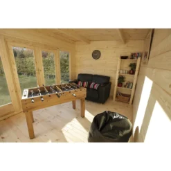 Melbury 4.0m X 3.0m Log Cabin Single Glazed 24kg Polyester Felt, No Underlay -Westland Shop 12832771 1794833196947087
