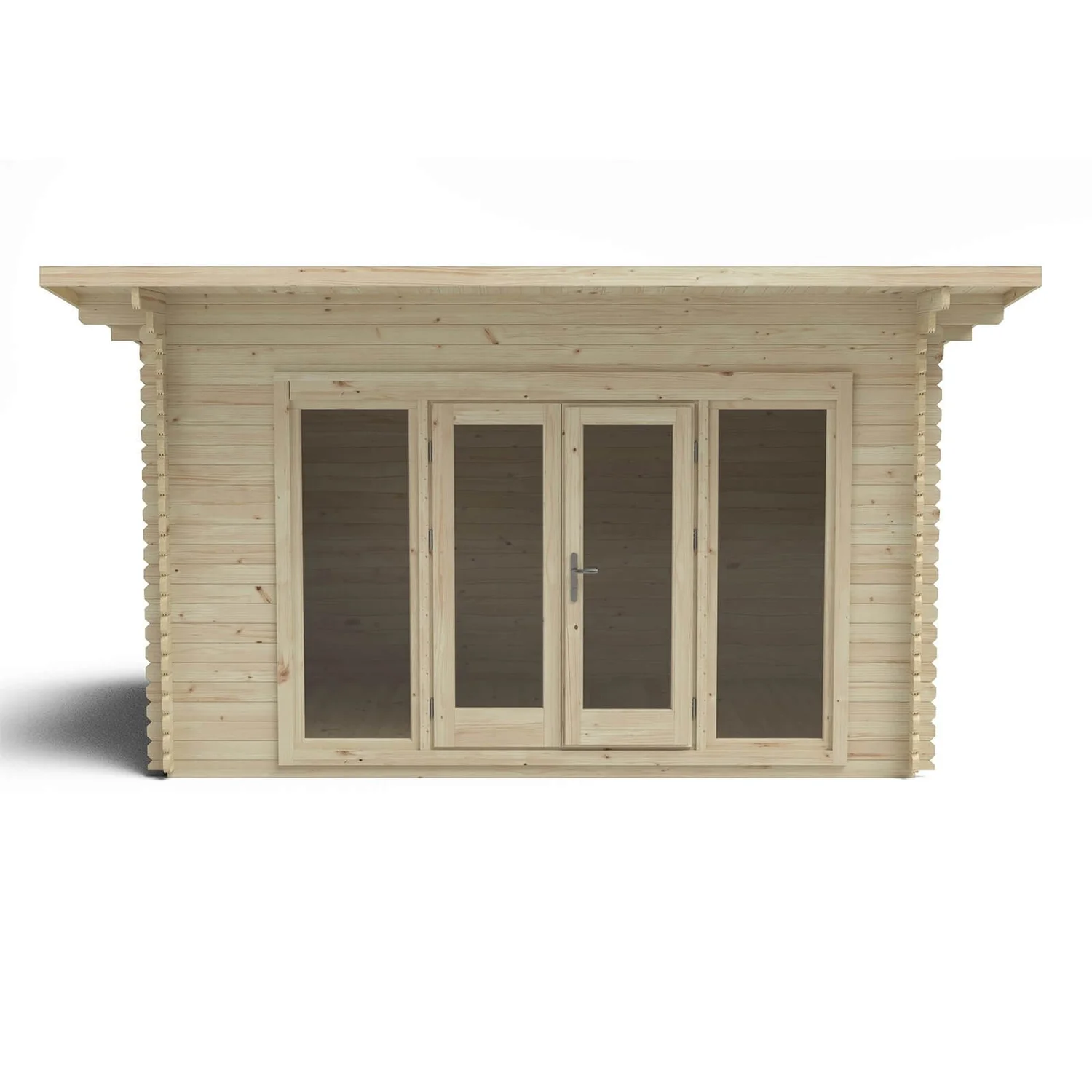Forest Melbury 4.0m X 3.0m Log Cabin Double Glazed 34kg Polyester Felt, Plus Underlay 6 Forest Melbury 4.0m X 3.0m Log Cabin Double Glazed 34kg Polyester Felt, Plus Underlay - Image 4