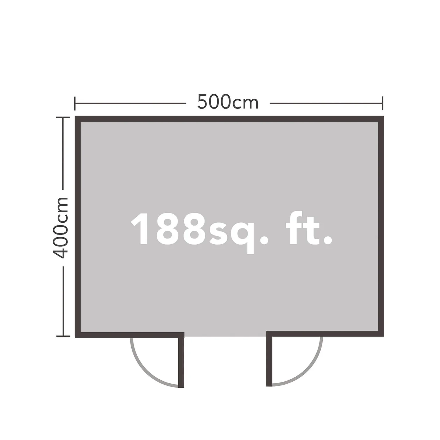 Forest Mendip 5.0m X 4.0m Log Cabin Double Glazed, 24kg Polyester Felt, Plus Underlay 12 Forest Mendip 5.0m X 4.0m Log Cabin Double Glazed, 24kg Polyester Felt, Plus Underlay - Image 10