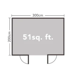 Forest Harwood 3.0m X 2.0m Log Cabin 24kg Felt Plus Underlay - Installation Included -Westland Shop 12832951 8184833199764507