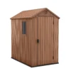 Keter Darwin 6 X 4ft Outdoor Garden Apex Storage Shed - Brown -Westland Shop 12833043 1085036177731200