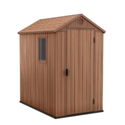 Keter Darwin 6 X 4ft Outdoor Garden Apex Storage Shed - Brown