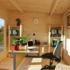 Forest Melbury 4.0m X 3.0m Log Cabin Single Glazed 24kg Polyester Felt, Plus Underlay - Installation Included -Westland Shop 12833106 1894833196676610