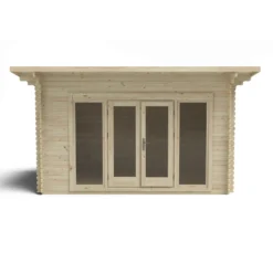 Forest Melbury 4.0m X 3.0m Log Cabin Double Glazed 24kg Polyester Felt, Plus Underlay - Installation Included -Westland Shop 12833111 2104833196223124