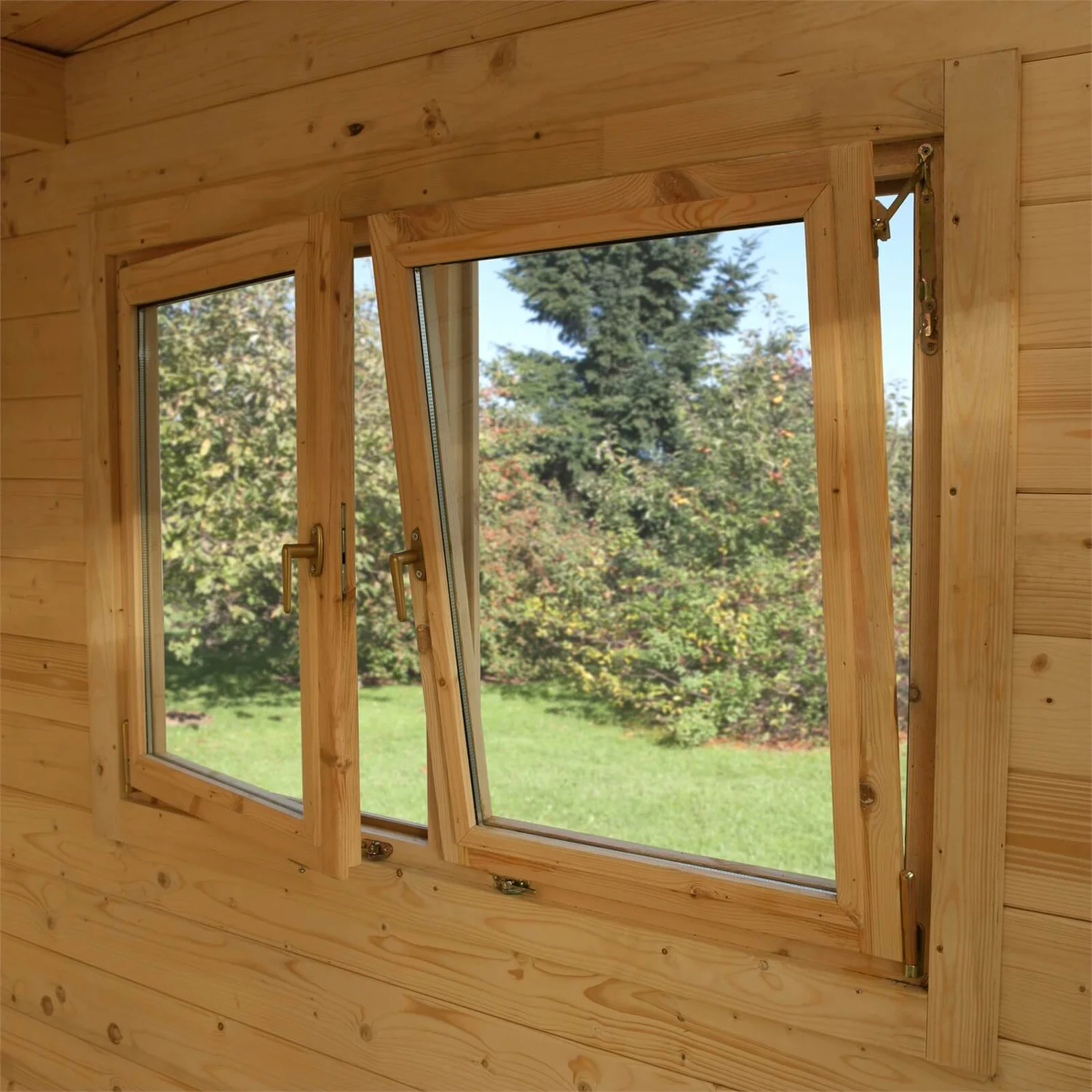 Forest Melbury 4.0m X 3.0m Log Cabin Double Glazed 34kg Polyester Felt, Plus Underlay - Installation Included 9 Forest Melbury 4.0m X 3.0m Log Cabin Double Glazed 34kg Polyester Felt, Plus Underlay - Installation Included - Image 7