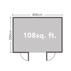 Forest Melbury 4.0m X 3.0m Log Cabin Double Glazed 34kg Polyester Felt, Plus Underlay - Installation Included 19 Forest Melbury 4.0m X 3.0m Log Cabin Double Glazed 34kg Polyester Felt, Plus Underlay - Installation Included -Westland Shop 12833114 3714833197384643