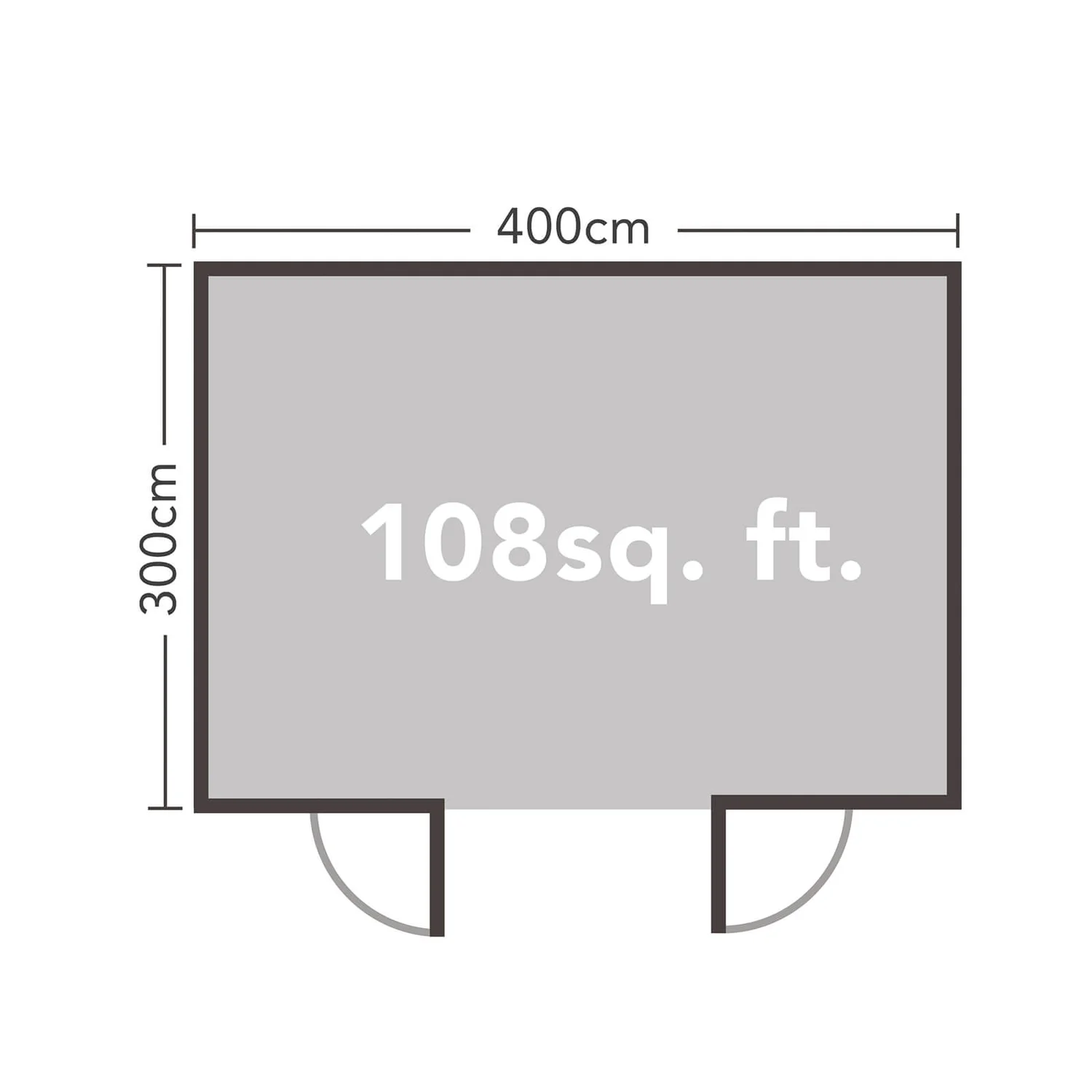 Forest Melbury 4.0m X 3.0m Log Cabin Double Glazed 34kg Polyester Felt, Plus Underlay - Installation Included 11 Forest Melbury 4.0m X 3.0m Log Cabin Double Glazed 34kg Polyester Felt, Plus Underlay - Installation Included - Image 9