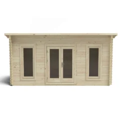 Forest Elmley 5.0m X 3.0m Log Cabin Double Glazed 24kg Polyester Felt, Plus Underlay - Installation Included -Westland Shop 12833116 1224833197239938