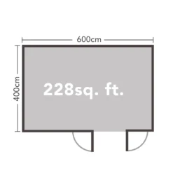 Forest Wolverley 6.0m X 4.0m Log Cabin Double Glazed 24kg Polyester Felt, No Underlay - Installation Included 13 Forest Wolverley 6.0m X 4.0m Log Cabin Double Glazed 24kg Polyester Felt, No Underlay - Installation Included -Westland Shop 12833142 7214833198342867