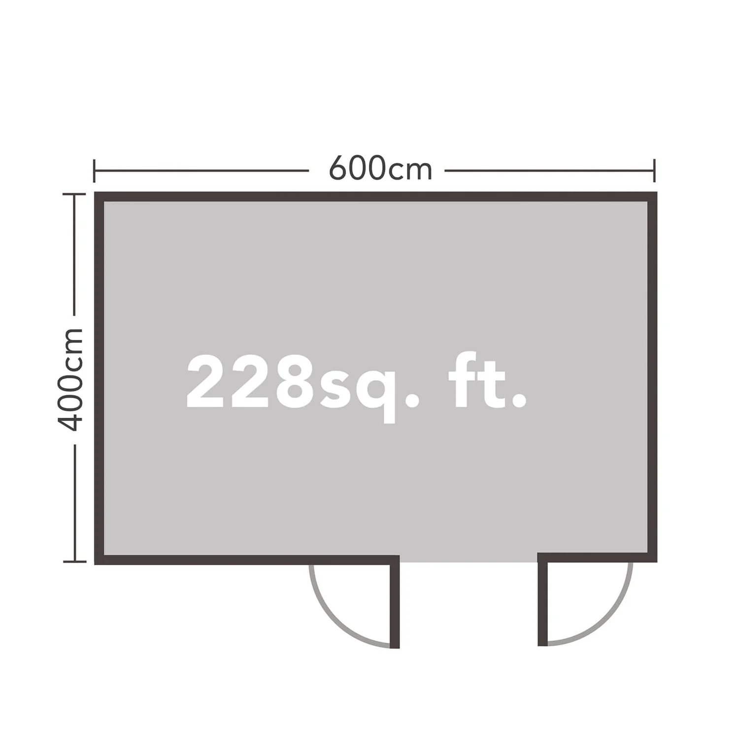 Forest Wolverley 6.0m X 4.0m Log Cabin Double Glazed 24kg Polyester Felt, No Underlay - Installation Included 8 Forest Wolverley 6.0m X 4.0m Log Cabin Double Glazed 24kg Polyester Felt, No Underlay - Installation Included - Image 6