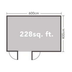 Forest Blakedown 6.0m X 4.0m Log Cabin Double Glazed 24kg Polyester Felt, Plus Underlay - Installation Included 13 Forest Blakedown 6.0m X 4.0m Log Cabin Double Glazed 24kg Polyester Felt, Plus Underlay - Installation Included -Westland Shop 12833146 5634833199555263