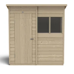 Forest 6 X 4ft Overlap Pressure Treated Pent Shed -Westland Shop 12833288 1114833198188748