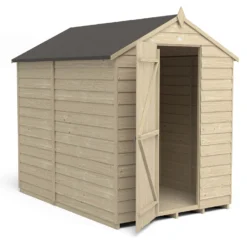 Forest 7 X 5ft Overlap Pressure Treated 7x5 Apex Shed - No Window 14 Forest 7 X 5ft Overlap Pressure Treated 7x5 Apex Shed - No Window -Westland Shop 12833292 1374833195352941