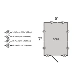 Forest 7 X 5ft Overlap Pressure Treated 7x5 Apex Shed - No Window 19 Forest 7 X 5ft Overlap Pressure Treated 7x5 Apex Shed - No Window -Westland Shop 12833292 1944833195217227