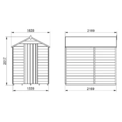 Forest 7 X 5ft Overlap Pressure Treated 7x5 Apex Shed - No Window 18 Forest 7 X 5ft Overlap Pressure Treated 7x5 Apex Shed - No Window -Westland Shop 12833292 9974833195274716