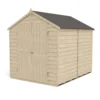 Forest 8 X 6ft Overlap Pressure Treated Apex Shed - Double Door No Windows 2 Forest 8 X 6ft Overlap Pressure Treated Apex Shed - Double Door No Windows -Westland Shop 12833294 1664831940326218