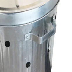 None Garden Galvanised Steel Incinerator / Fire Bin With Lid - 85L -Westland Shop 12834094 7265030658432669